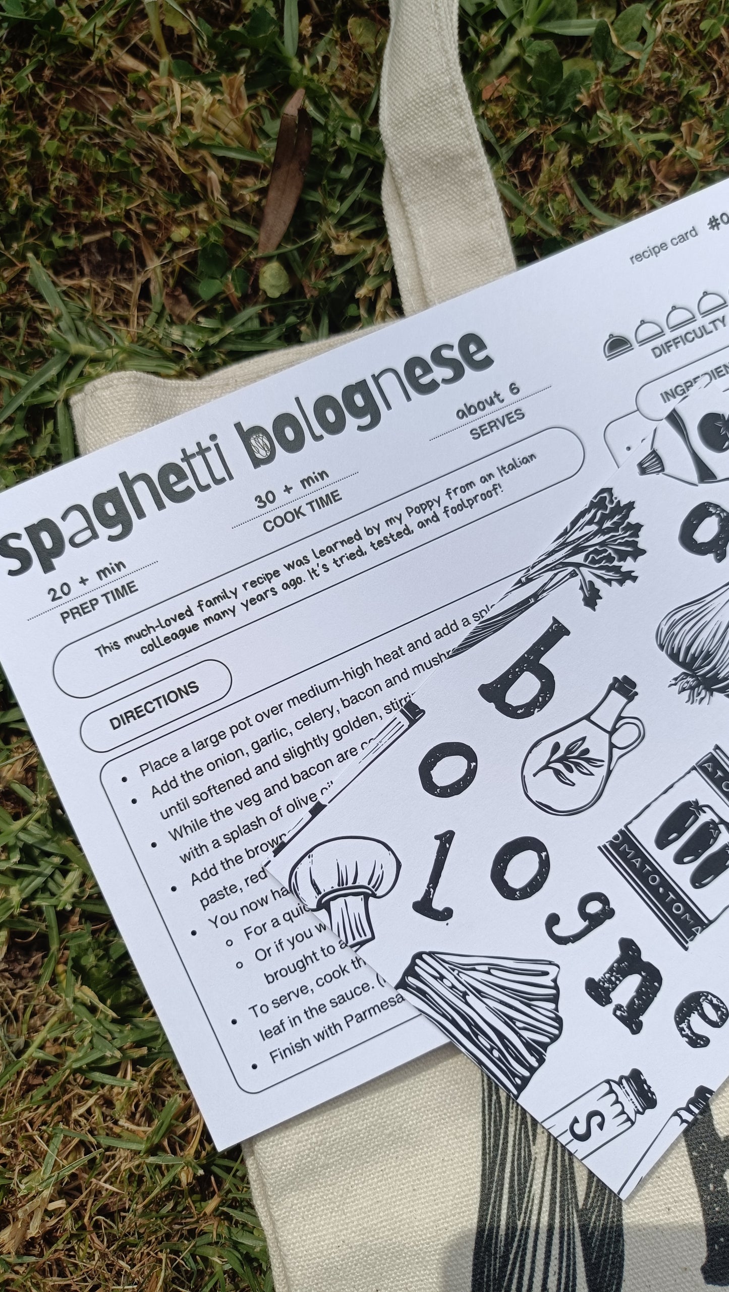 Spaghetti Bolognese Tote Bag
